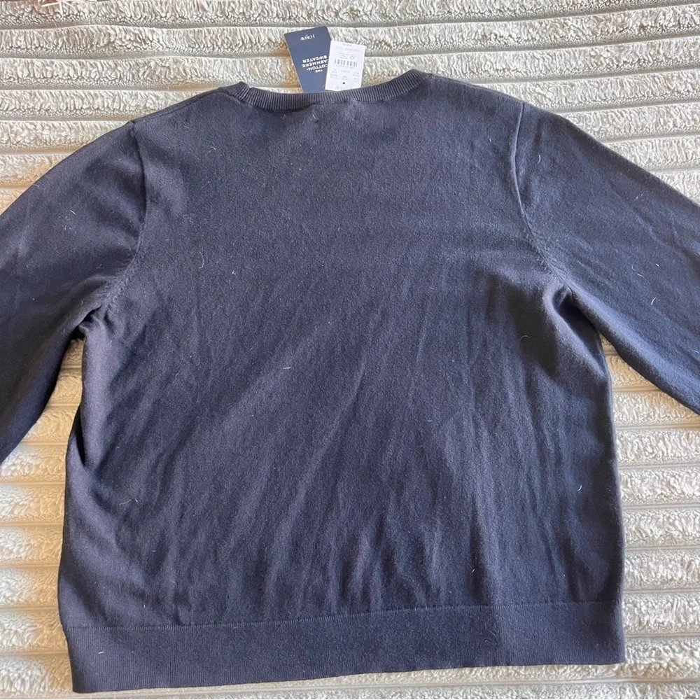 J.Crew New With Tags Cotton & Cashmere Blend Sweater- XL